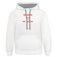 Load image into Gallery viewer, LIVE IT Unisex DO MORE NO LIMITS original Contrast Hoodie - white/gray