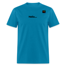 Load image into Gallery viewer, LIVE IT Pride Unisex HELLO GOODBYE original Classic T-Shirt - turquoise