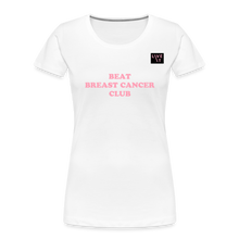 Load image into Gallery viewer, LIVE IT Breast Cancer Women's BEAT CLUB original Women’s Organic T-Shirt - white