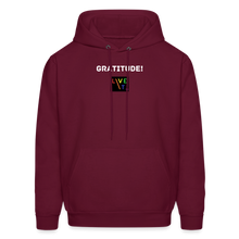 Load image into Gallery viewer, LIVE IT Pride Unisex GRATITUDE original Hoodie - burgundy