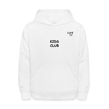Load image into Gallery viewer, LIVE IT Kids KIDS CLUB original Hoodie - white
