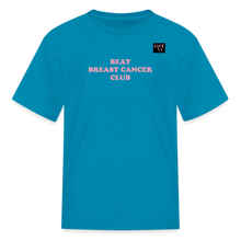 Load image into Gallery viewer, LIVE IT Kids Breast Cancer BEAT CLUB original Youth T-Shirt - turquoise