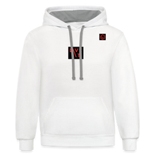 Load image into Gallery viewer, LIVE IT Unisex original Contrast Hoodie - white/gray