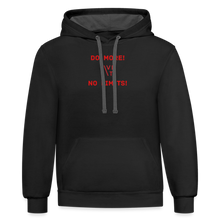Load image into Gallery viewer, LIVE IT Unisex DO MORE NO LIMITS original Contrast Hoodie - black/asphalt