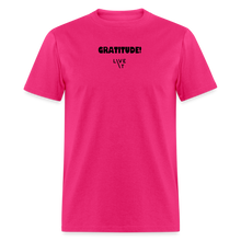 Load image into Gallery viewer, LIVE IT Unisex GRATITUDE original Classic T-Shirt - fuchsia