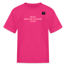 Load image into Gallery viewer, LIVE IT Kids Breast Cancer BEAT CLUB original Youth T-Shirt - fuchsia