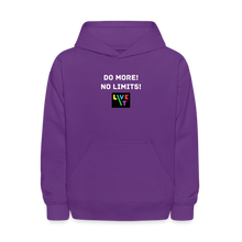 Load image into Gallery viewer, LIVE IT Kids DO MORE NO LIMITS original Hoodie - purple