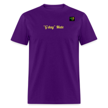 Load image into Gallery viewer, LIVE IT Aussie Unisex G'DAY MATE original Classic T-Shirt - purple