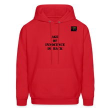 Load image into Gallery viewer, LIVE IT Pride Unisex AGE OF INNOCENCE IS BACK original Hoodie - red