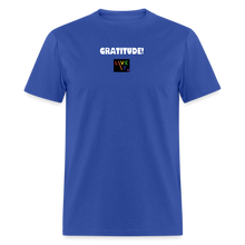 Load image into Gallery viewer, LIVE IT Pride Unisex GRATITUDE original Classic T-Shirt - royal blue