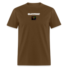 Load image into Gallery viewer, LIVE IT Pride Unisex GRATITUDE original Classic T-Shirt - brown