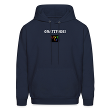 Load image into Gallery viewer, LIVE IT Pride Unisex GRATITUDE original Hoodie - navy