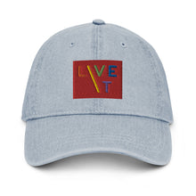 Load image into Gallery viewer, LIVE IT Pride signature Denim Cap