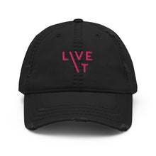 Load image into Gallery viewer, LIVE IT Breast Cancer AWARENESS and SURVIVOR original Distressed Cap