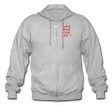 Load image into Gallery viewer, LIVE IT Italia Unisex CAFFE SPORT CLUB original Zip Hoodie - heather gray