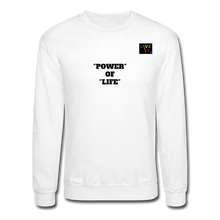 Load image into Gallery viewer, LIVE IT Pride Unisex POWER OF LIFE original Crewneck Sweatshirt - white