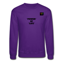 Load image into Gallery viewer, LIVE IT Pride Unisex POWER OF LIFE original Crewneck Sweatshirt - purple