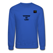 Load image into Gallery viewer, LIVE IT Pride Unisex POWER OF LIFE original Crewneck Sweatshirt - royal blue