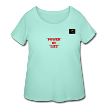Load image into Gallery viewer, LIVE IT Pride Curvy Plus Size POWER OF LIFE original Women’s Curvy T-Shirt - mint