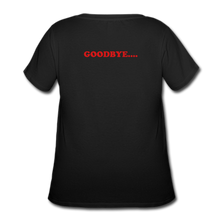 Load image into Gallery viewer, LIVE IT Pride Curvy Plus Size HELLO GOODBYE original Women's Curvy T-Shirt - black
