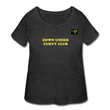 Load image into Gallery viewer, LIVE IT Curvy Plus Size Aussie DOWN UNDER CURVY CLUB original Women's Curvy T-Shirt - deep heather