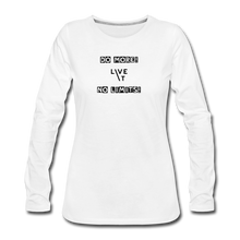 Load image into Gallery viewer, LIVE IT Women's DO MORE NO LIMITS original Women's Slim Fit Long Sleeve T-Shirt - white