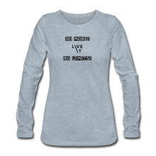Load image into Gallery viewer, LIVE IT Women's DO MORE NO LIMITS original Women's Slim Fit Long Sleeve T-Shirt - heather ice blue