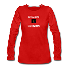 Load image into Gallery viewer, LIVE IT Pride Women's DO MORE NO LIMITS original Women's Slim Fit Long Sleeve T-Shirt - red
