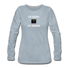 Load image into Gallery viewer, LIVE IT Pride Women's DO MORE NO LIMITS original Women's Slim Fit Long Sleeve T-Shirt - heather ice blue