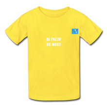 Load image into Gallery viewer, LIVE IT Kids Italia BE PAZZO DO MORE original Youth T-Shirt - yellow