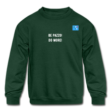 Load image into Gallery viewer, LIVE IT Kids Italia BE PAZZO DO MORE original Crewneck Sweatshirt - forest green