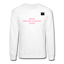 Load image into Gallery viewer, LIVE IT Pride Breast Cancer Unisex BEAT CLUB original Crewneck Sweatshirt - white