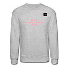Load image into Gallery viewer, LIVE IT Pride Breast Cancer Unisex BEAT CLUB original Crewneck Sweatshirt - heather gray