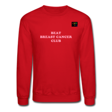 Load image into Gallery viewer, LIVE IT Pride Breast Cancer Unisex BEAT CLUB original Crewneck Sweatshirt - red