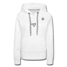 Load image into Gallery viewer, LIVE IT Women's original Women's Hoodie - white