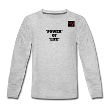 Load image into Gallery viewer, LIVE IT Kids POWER OF LIFE original Long Sleeve T-Shirt - heather gray