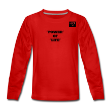 Load image into Gallery viewer, LIVE IT Kids POWER OF LIFE original Long Sleeve T-Shirt - red