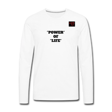 Load image into Gallery viewer, LIVE IT Men's POWER OF LIFE original Men's Long Sleeve T-Shirt - white