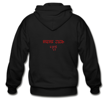 Load image into Gallery viewer, LIVE IT Men's "MENS CLUB" original ZIP Hoodie - black