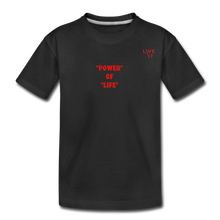 Load image into Gallery viewer, LIVE IT Kids POWER OF LIFE original Organic T-Shirt - black