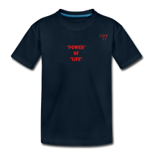 Load image into Gallery viewer, LIVE IT Kids POWER OF LIFE original Organic T-Shirt - deep navy