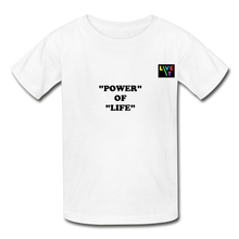 Load image into Gallery viewer, LIVE IT Kids POWER OF LIFE original Youth T-Shirt - white