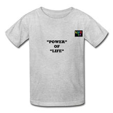 Load image into Gallery viewer, LIVE IT Kids POWER OF LIFE original Youth T-Shirt - heather gray