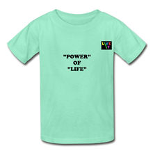 Load image into Gallery viewer, LIVE IT Kids POWER OF LIFE original Youth T-Shirt - deep mint