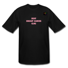 Load image into Gallery viewer, LIVE IT Pride Breast Cancer Men's Tall BEAT CLUB original Men's Tall T-Shirt - black