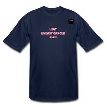 Load image into Gallery viewer, LIVE IT Pride Breast Cancer Men's Tall BEAT CLUB original Men's Tall T-Shirt - navy