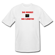 Load image into Gallery viewer, LIVE IT Pride Men's Tall DO MORE NO LIMITS original Men's Tall T-Shirt - white
