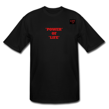 Load image into Gallery viewer, LIVE IT Men's Tall POWER OF LIFE original Men's Tall T-Shirt - black