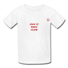Load image into Gallery viewer, LIVE IT Kids KIDS CLUB original Youth T-Shirt - white