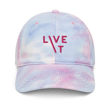 Load image into Gallery viewer, LIVE IT Breast Cancer AWARENESS and SURVIVOR original Tie Dye Cap